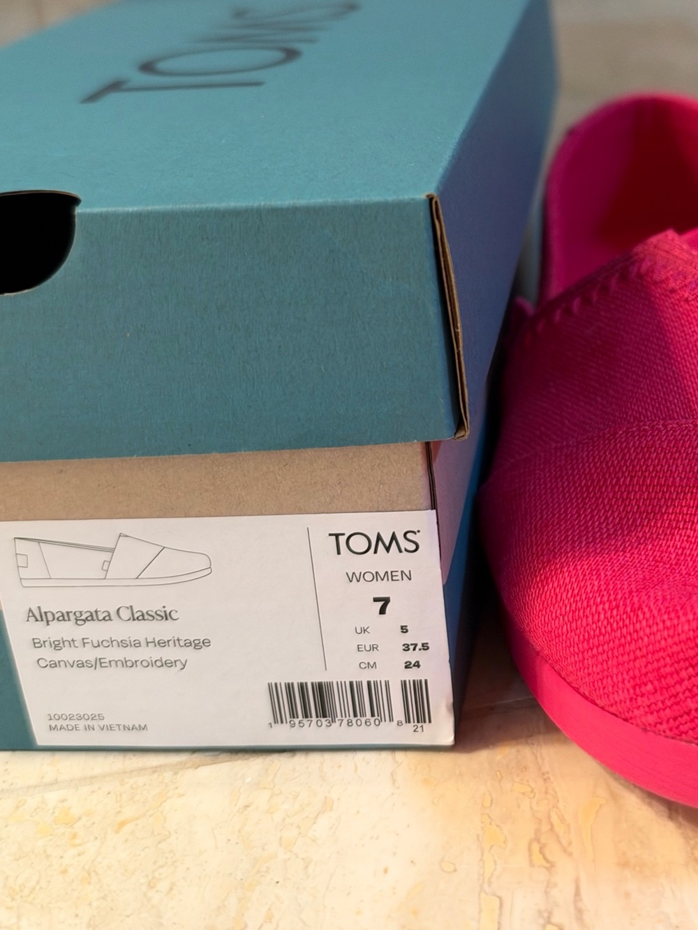 Toms Women's Alpargata Classic in Bright Fuchsia